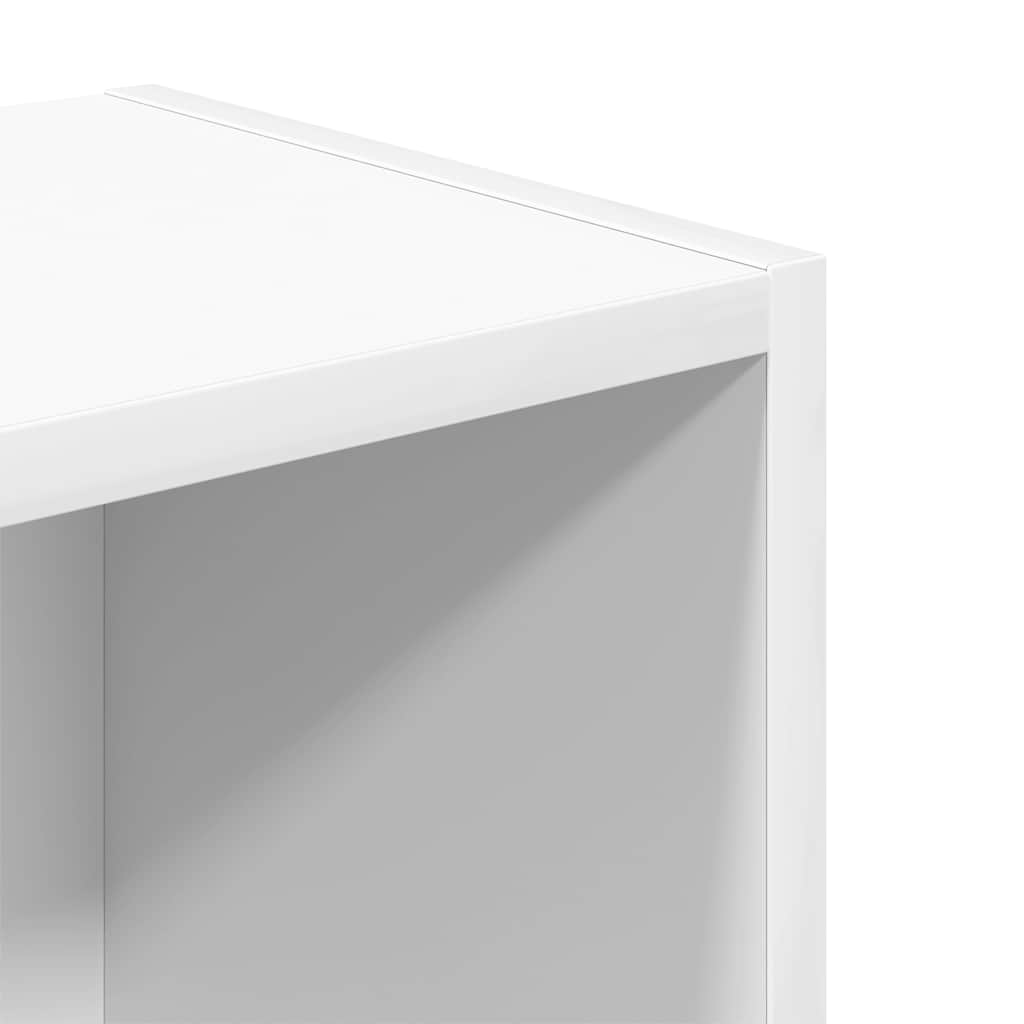 Bookcase White 31x24x77 cm Engineered Wood