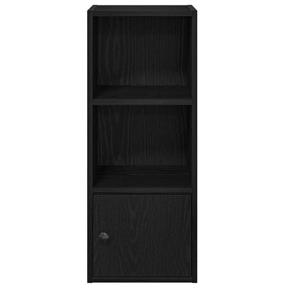 Bookcase Black Oak 31x24x77 cm Engineered Wood