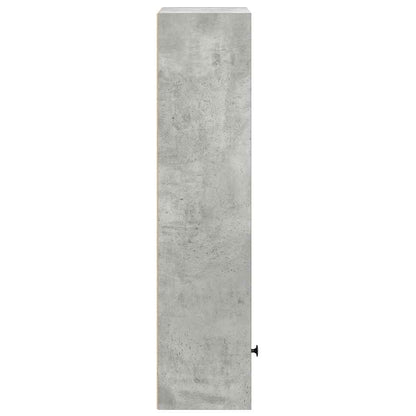 Bookcase Concrete Grey 31x24x102 cm Engineered Wood