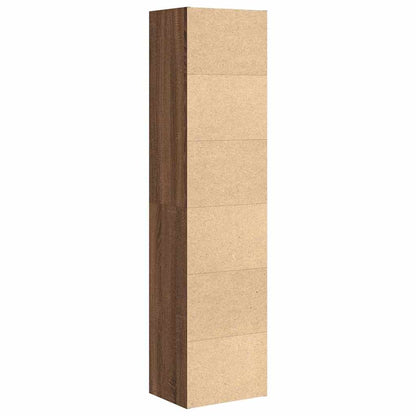 Bookcase Brown Oak 31x24x127 cm Engineered Wood