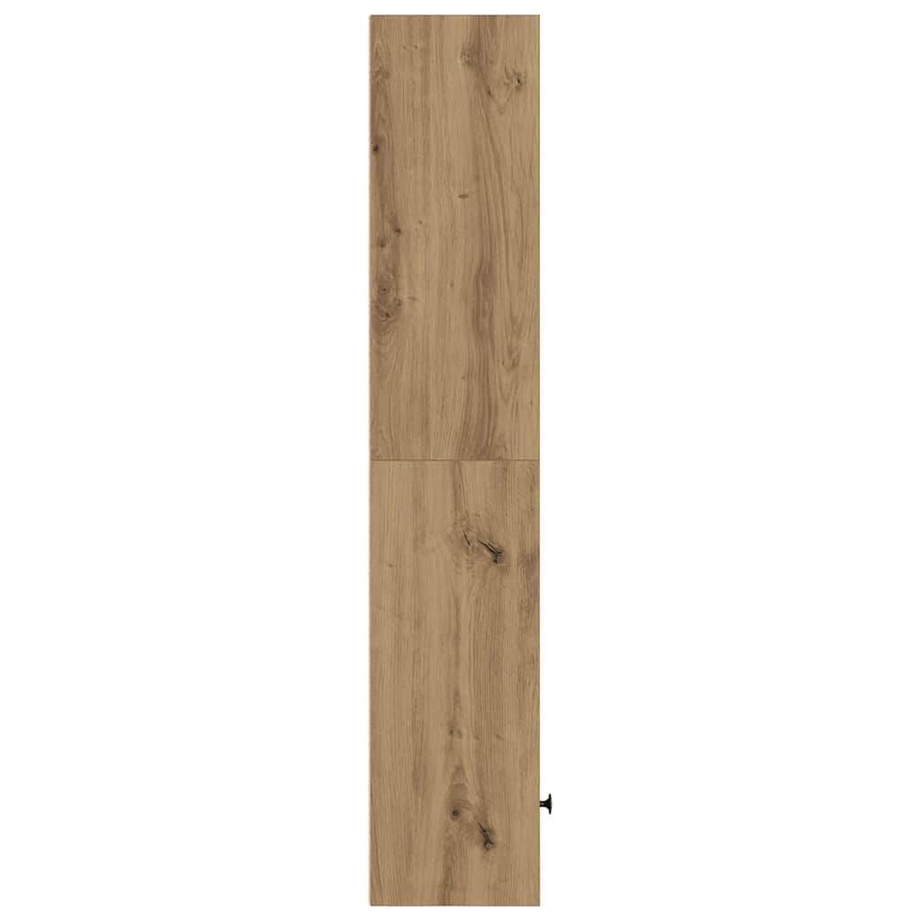 Bookcase Artisan Oak 31x24x127 cm Engineered Wood