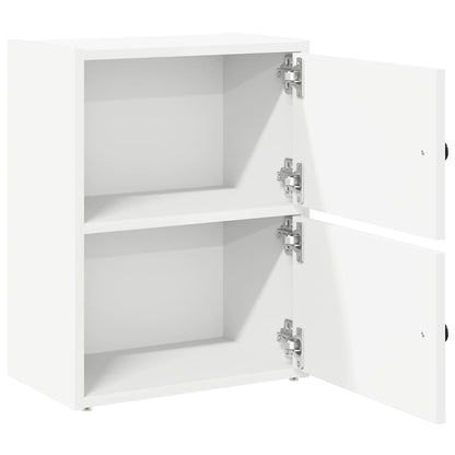 Bookcase White 40x24x52 cm Engineered Wood