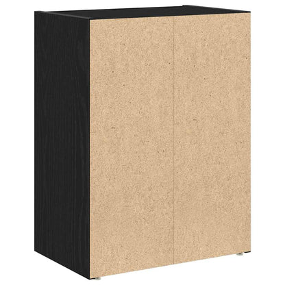Bookcase Black Oak 40x24x52 cm Engineered Wood