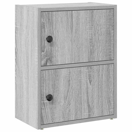 Bookcase Grey Sonoma 40x24x52 cm Engineered Wood