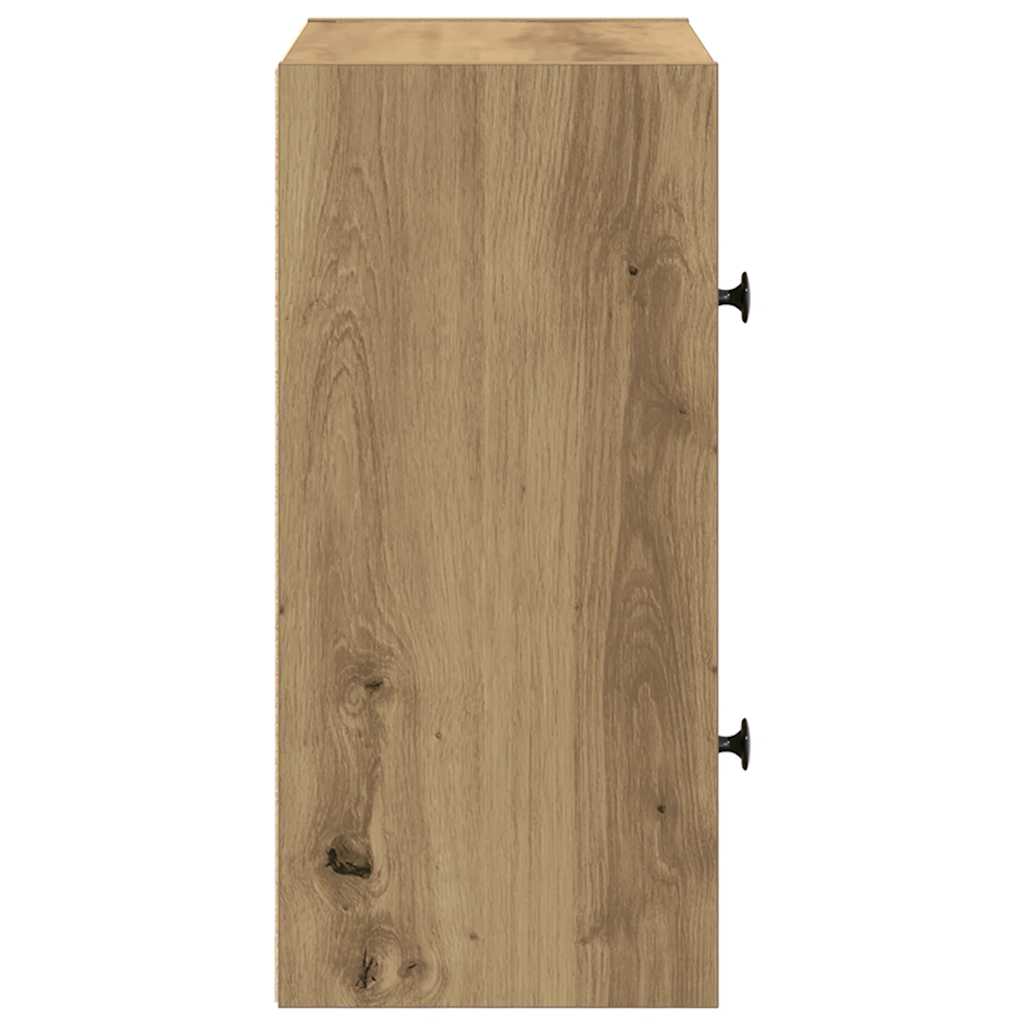 Bookcase Artisan Oak 40x24x52 cm Engineered Wood