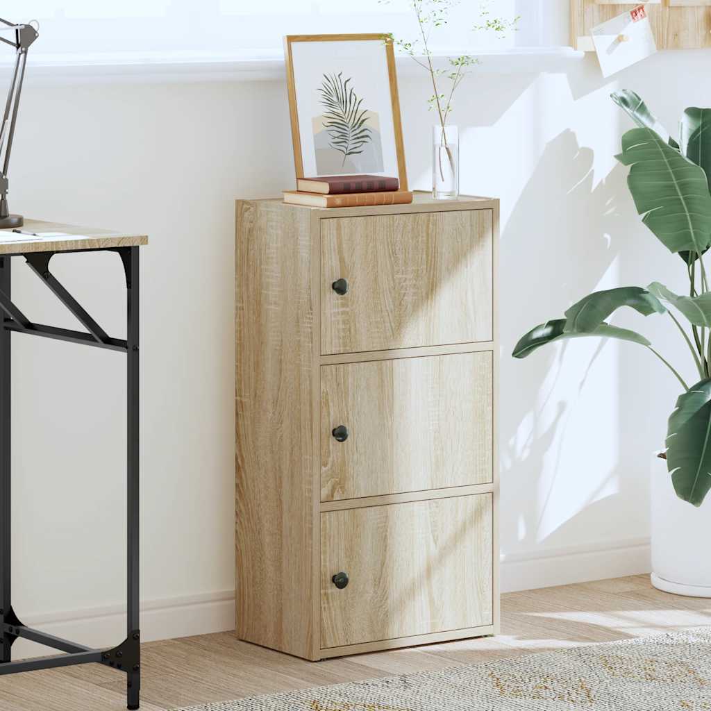 Bookcase Sonoma Oak 40x24x77 cm Engineered Wood