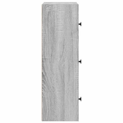 Bookcase Grey Sonoma 40x24x77 cm Engineered Wood