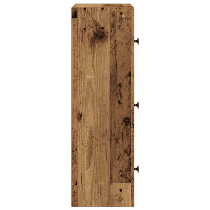 Bookcase Old Wood 40x24x77 cm Engineered Wood