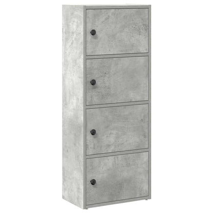 Bookcase Concrete Grey 40x24x102 cm Engineered Wood