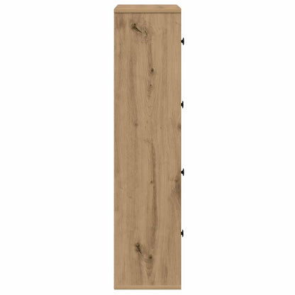 Bookcase Artisan Oak 60x24x101.5 cm Engineered Wood