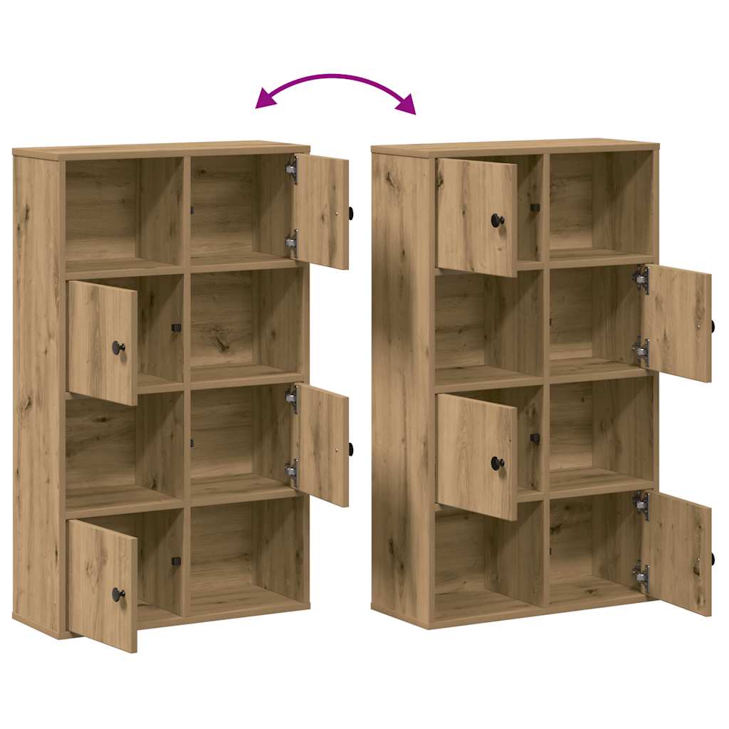 Bookcase Artisan Oak 60x24x101.5 cm Engineered Wood