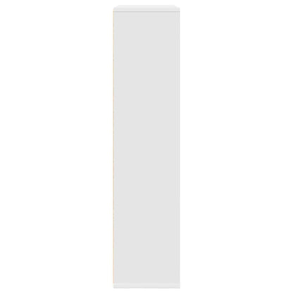 Bookcase White 89x24x101.5 cm Engineered Wood