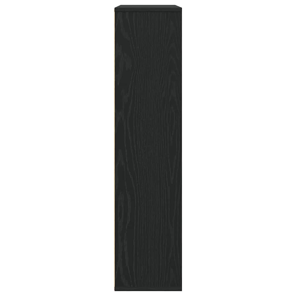 Bookcase Black Oak 89x24x101.5 cm Engineered Wood