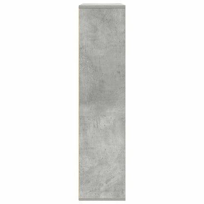 Bookcase Concrete Grey 89x24x101.5 cm Engineered Wood