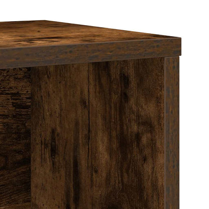 Bookcase Smoked Oak 60x24x85 cm Engineered Wood