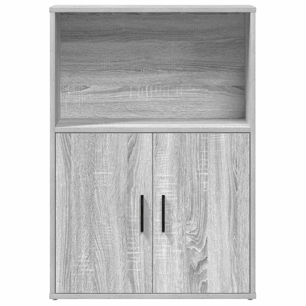Bookcase Grey Sonoma 60x24x85 cm Engineered Wood