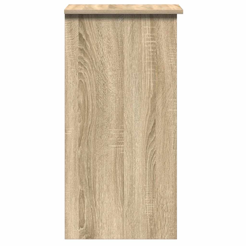 Desk with Shelves Sonoma Oak 84x40x78 cm Engineered Wood