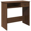 Desk Brown Oak 80x40x75 cm Engineered Wood