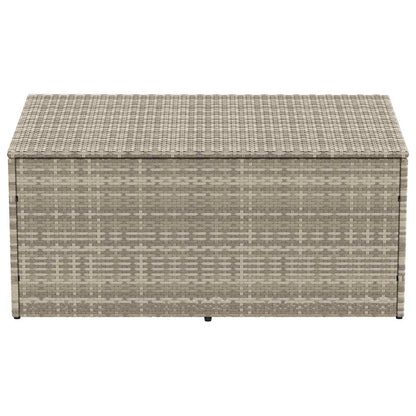 Garden Storage Box Light Grey 110x50x58 cm Poly Rattan