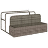 Poolside Float Storage Grey 110x100x57 cm Poly Rattan