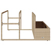 Poolside Float Storage Beige 110x100x57 cm Poly Rattan