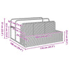 Poolside Float Storage Light Grey 110x100x57 cm Poly Rattan