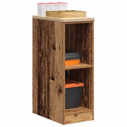 Garage Storage Cabinet Old Wood 30x51x85 cm Solid Wood Pine