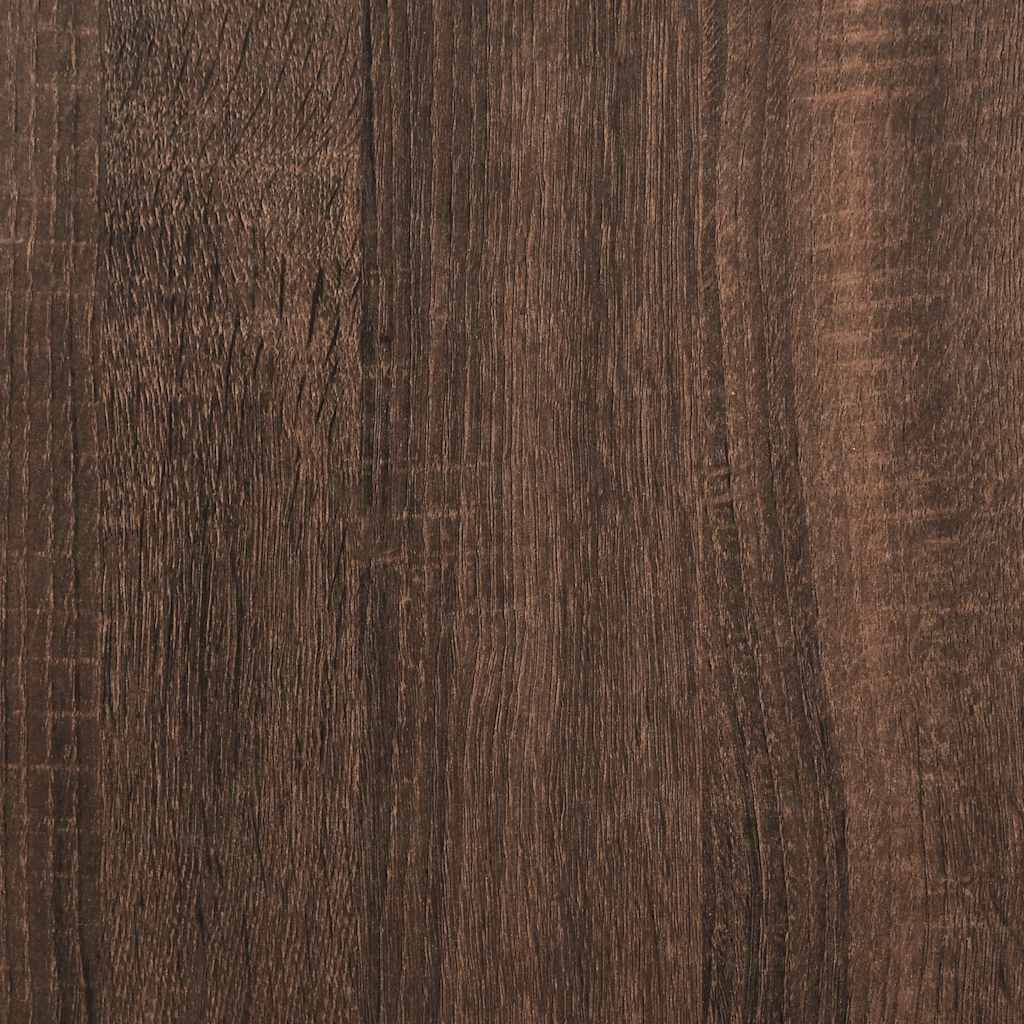 Garage Storage Cabinet Brown Oak 40x51x85 cm Solid Wood Pine