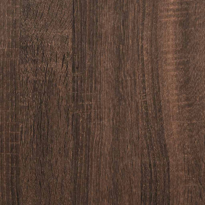 Garage Storage Cabinet Brown Oak 40x51x85 cm Solid Wood Pine