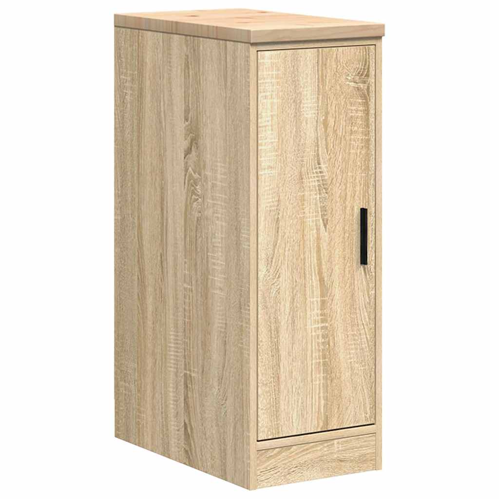 Garage Storage Cabinet Sonoma Oak 30x51x85 cm Solid Wood Pine