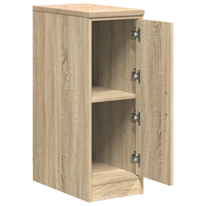 Garage Storage Cabinet Sonoma Oak 30x51x85 cm Solid Wood Pine