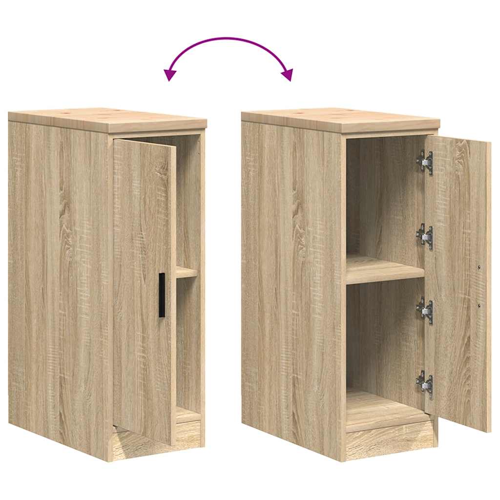 Garage Storage Cabinet Sonoma Oak 30x51x85 cm Solid Wood Pine