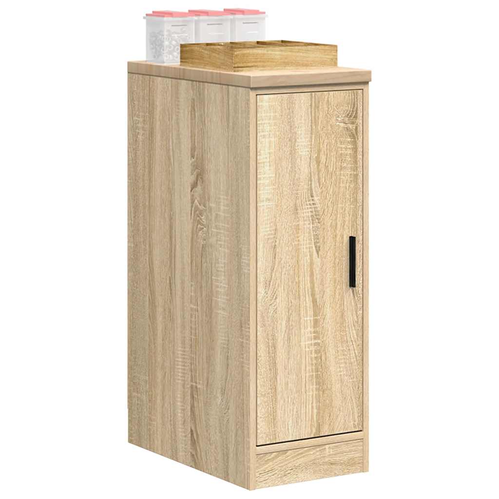Garage Storage Cabinet Sonoma Oak 30x51x85 cm Solid Wood Pine