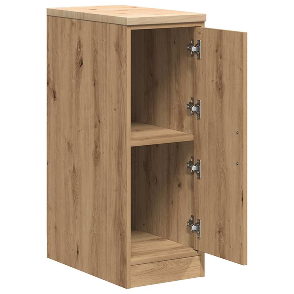 Garage Storage Cabinet Artisan Oak 30x51x85 cm Solid Wood Pine