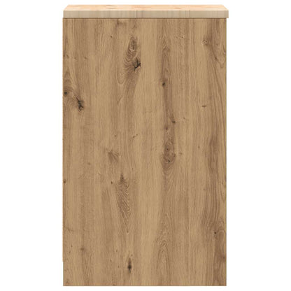 Garage Storage Cabinet Artisan Oak 30x51x85 cm Solid Wood Pine