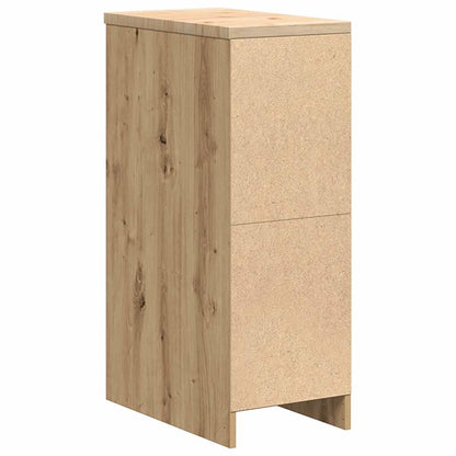 Garage Storage Cabinet Artisan Oak 30x51x85 cm Solid Wood Pine