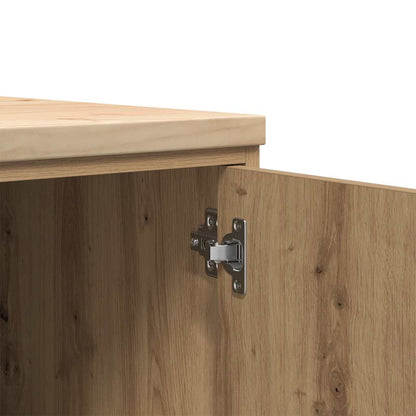 Garage Storage Cabinet Artisan Oak 30x51x85 cm Solid Wood Pine