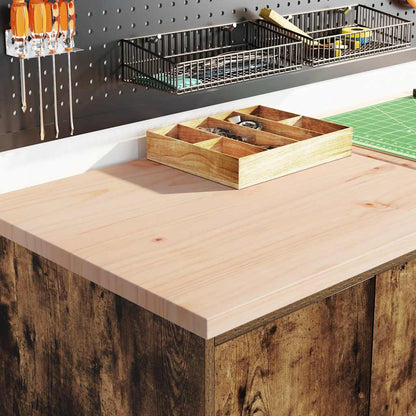 Garage Storage Cabinet Smoked Oak 60x51x85 cm Solid Wood Pine