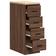 Garage Storage Cabinet Brown Oak 30x51x85 cm Solid Wood Pine