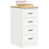 Garage Storage Cabinet White 40x51x85 cm Solid Wood Pine