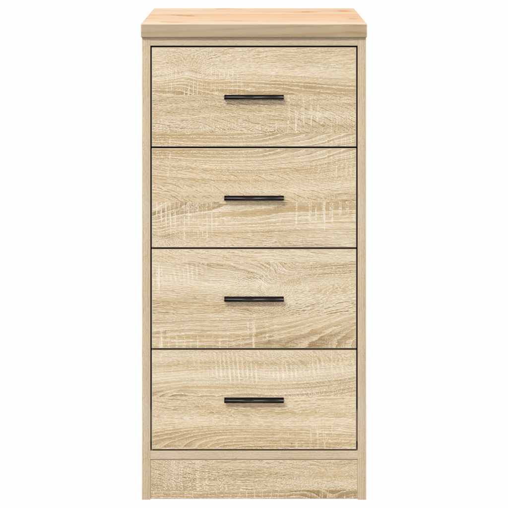 Garage Storage Cabinet Sonoma Oak 40x51x85 cm Solid Wood Pine
