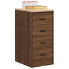 Garage Storage Cabinet Brown Oak 40x51x85 cm Solid Wood Pine