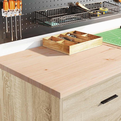 Garage Storage Cabinet Sonoma Oak 60x51x85 cm Solid Wood Pine
