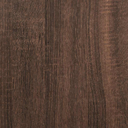 Garage Storage Cabinet Brown Oak 60x51x85 cm Solid Wood Pine