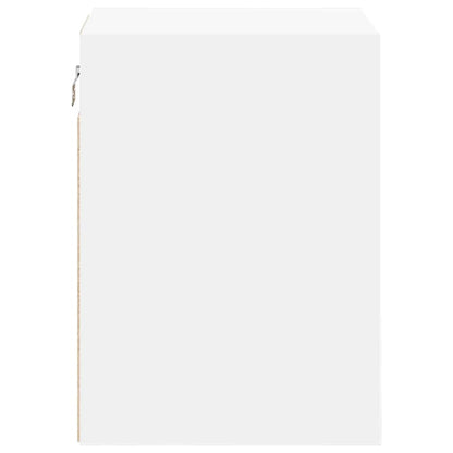 Garage Wall Cabinet White Engineered Wood