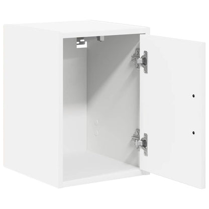 Garage Wall Cabinets 2 pcs White Engineered Wood
