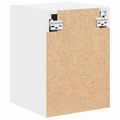 Garage Wall Cabinets 2 pcs White Engineered Wood