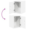 Garage Wall Cabinets 2 pcs White Engineered Wood