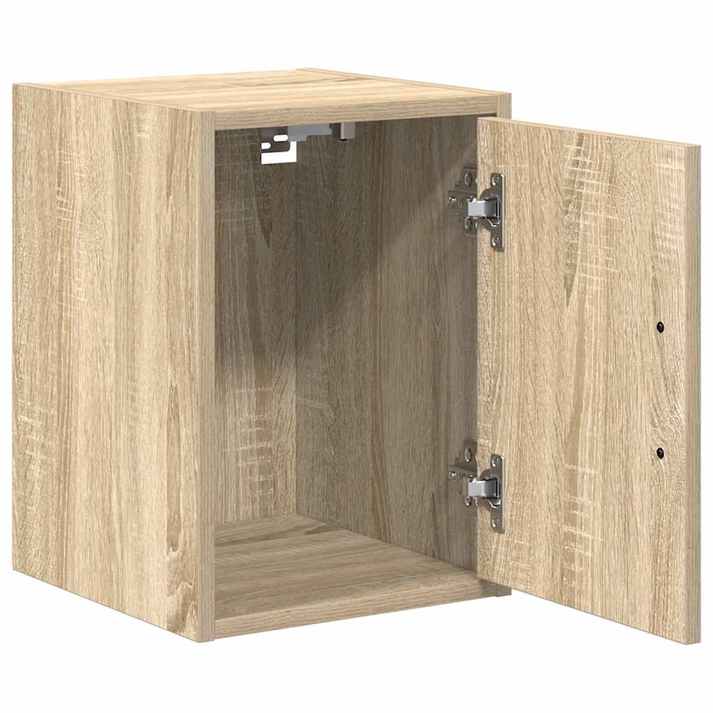 Garage Wall Cabinet Sonoma Oak Engineered Wood