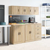 Garage Wall Cabinets 2 pcs Sonoma Oak Engineered Wood
